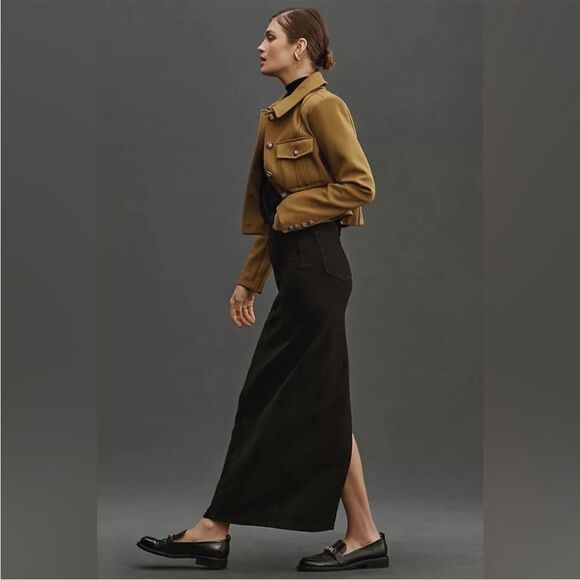 Reformation Daria Ultra High Rise Denim Maxi Skirt - Picture 2 of 3